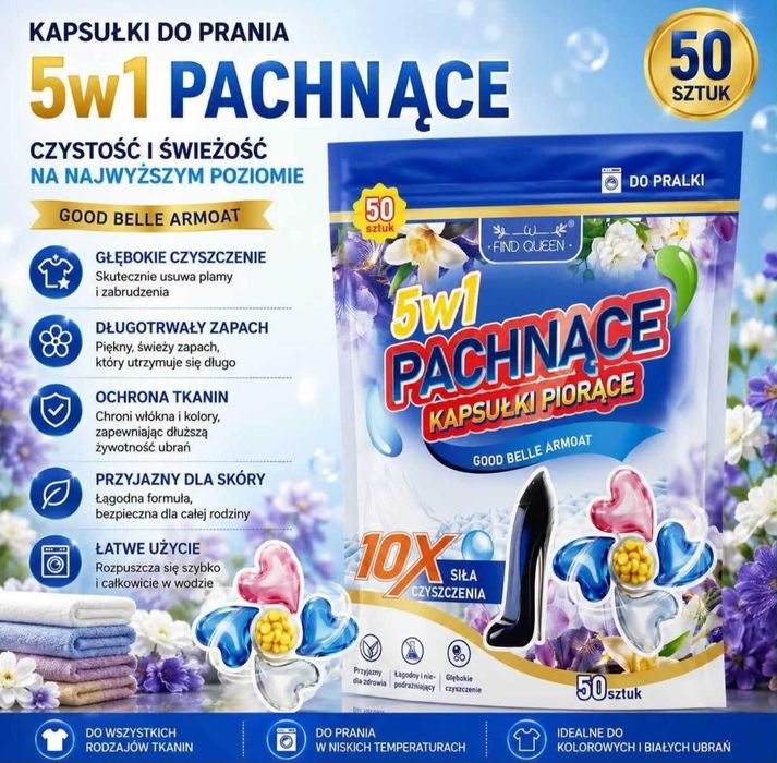 Kapsułki do prania 5w1 PACHNĄCE Good Belle Aromat 50 sztuk