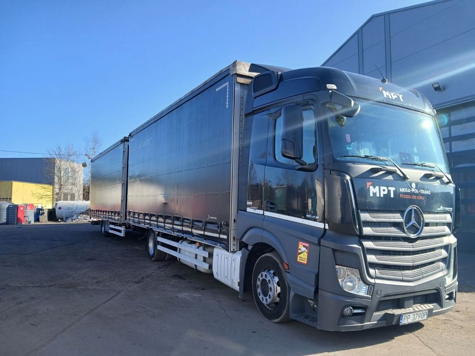 Mercedes-Benz Actros  Mercedes Actros + Przyczepa Gniotpol