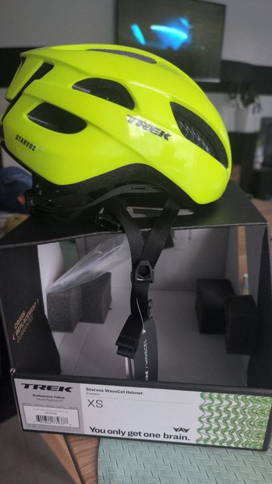 Kask rowerowy Kask rowerowy Trek Starvos WaveCel XS Żółty Radioactive 2025