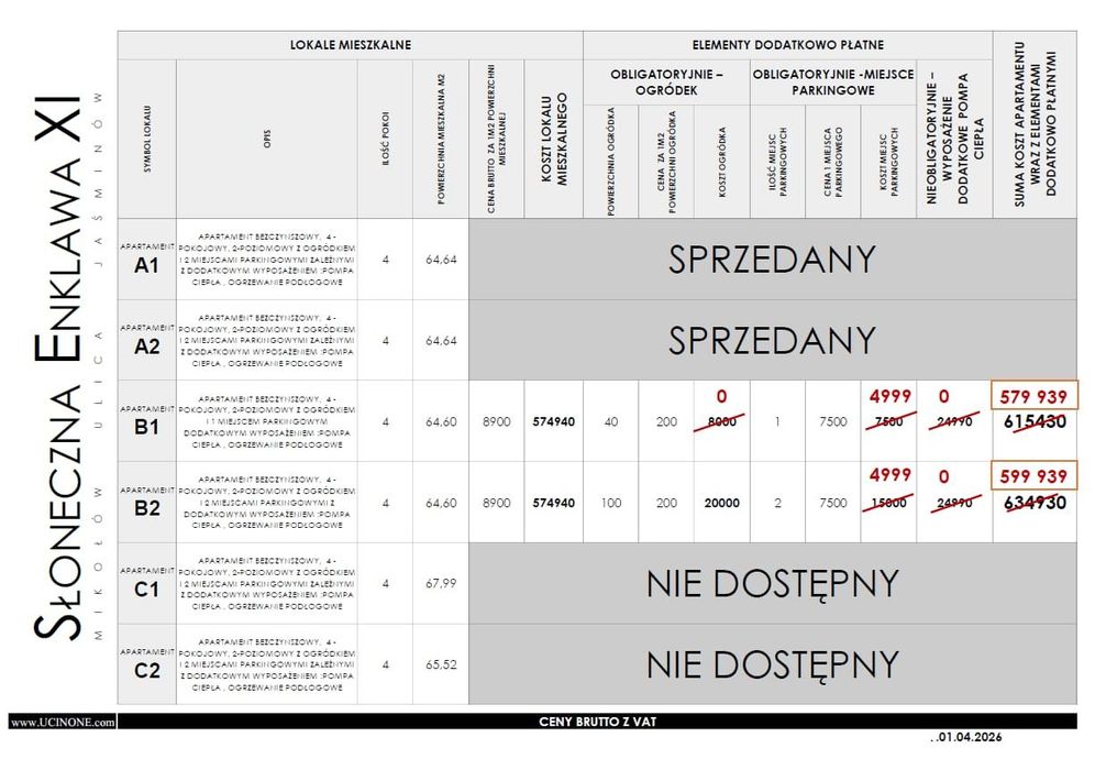 2 OSTATNIE 2-poziomowe apartamenty z ogródkiem - Więcej