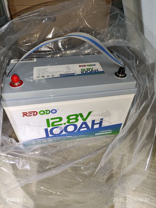 Продаю новий LiFePO4 акумулятор Redodo 12V 100Ah з вбудованою BMS