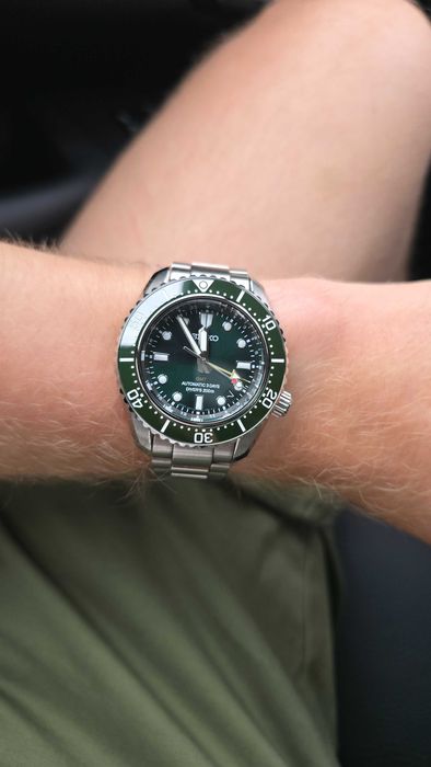 Seiko Prospex GMT SPB381J1 "Green" / 3 Days / Full Set + pasek Crafter Blue
