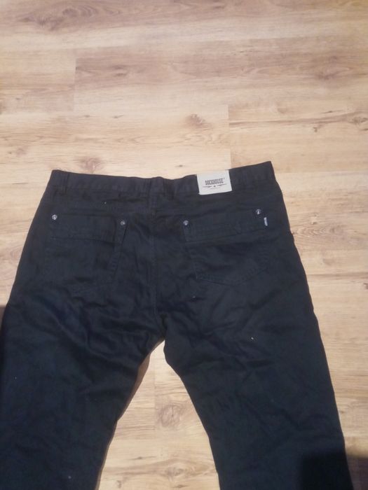 Jeansy czarne 2XL meskie luzne proste