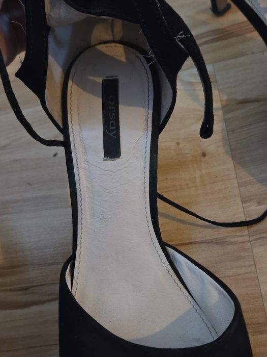 Sexi flexi:) Piękne szpilki r.40 wiązane w kostce