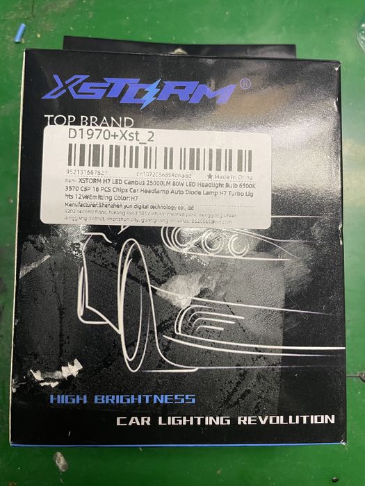 H7 led żarówki 80 w canbus