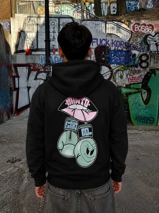 Худи Черное MANTO Gym - Кофта Чорна МАНТО Зал - XS S M L XL
