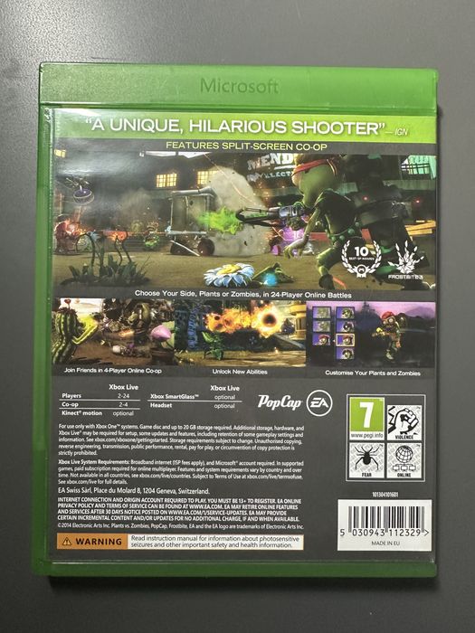 Plants vs Zombies Garden Warfare Xbox One stan BDB