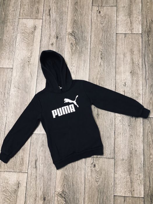 Худи Puma на 7-8 лет 122-128см оригинальная толстовка кофта черная