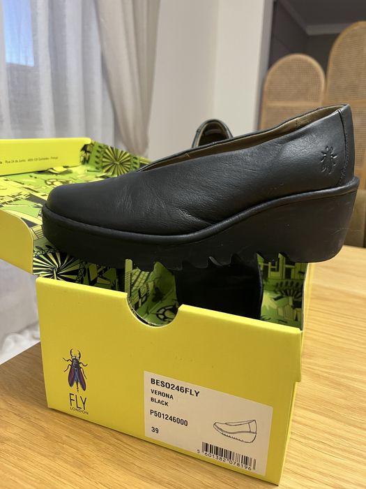 Buty- czółenka czarne FLY LONDON