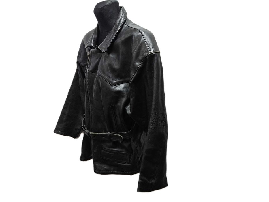 Męska kurtka motocyklowa skórzana ramoneska roz. 3XL (1280)