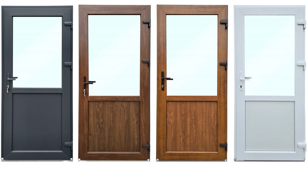 Drzwi wejściowe PCV sklepowe