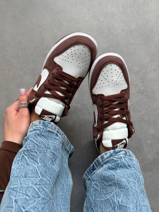 Nike Dunk Low Sail Brown Red Sepia кросівки найк данк