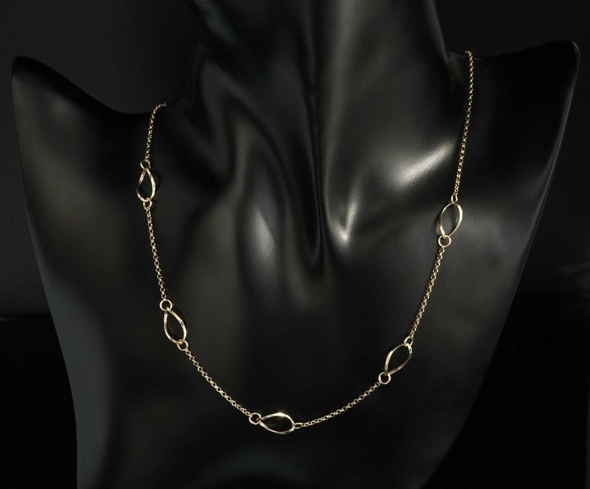 Złoto 585 - złoty łańcuszek Celebrytka