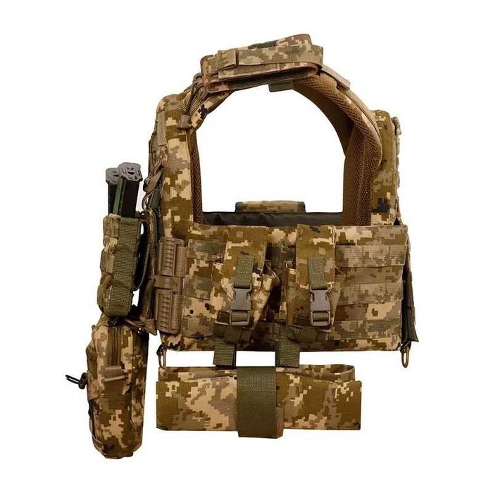 Плитоноска Warmor gen.3 Pro Max SPECPROM. Пиксель. Швидкоскид Підсумки