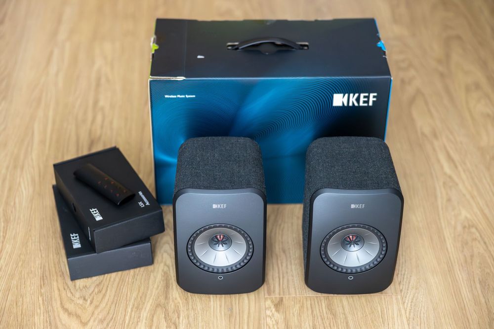 Głośniki aktywne Kef LSX Czarne Carbon Black / para