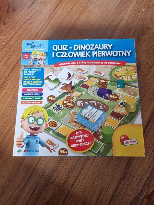 Gra Qiz-dinozaury i człowiek pierwotny
