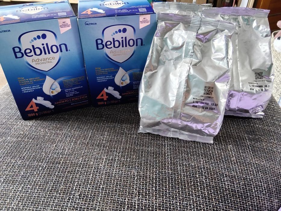 Bebilon 4 mleko 3 kartony 2x500g