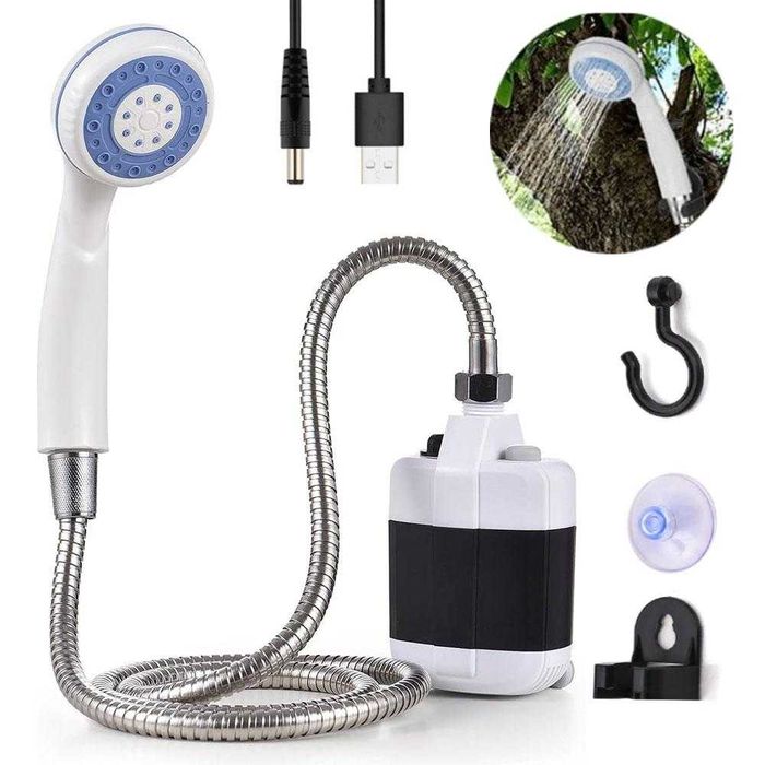 Душ на аккумуляторе, портативний душ, душ от USB, душ туристический