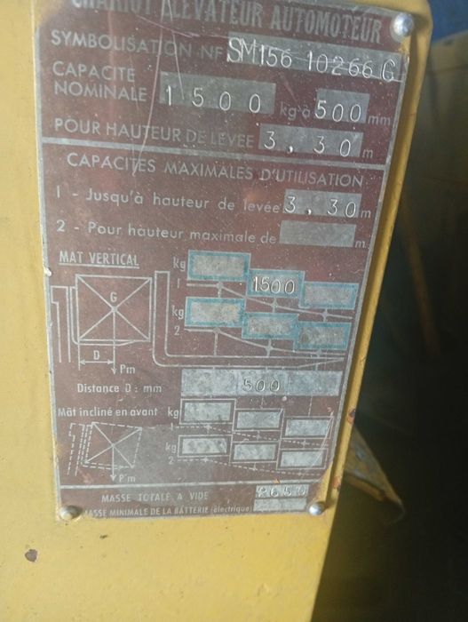 Empilhador a gás 1500kg