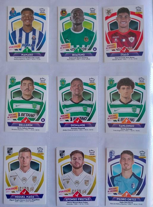 Panini Cromos • Actualizações • Futebol 2022-23