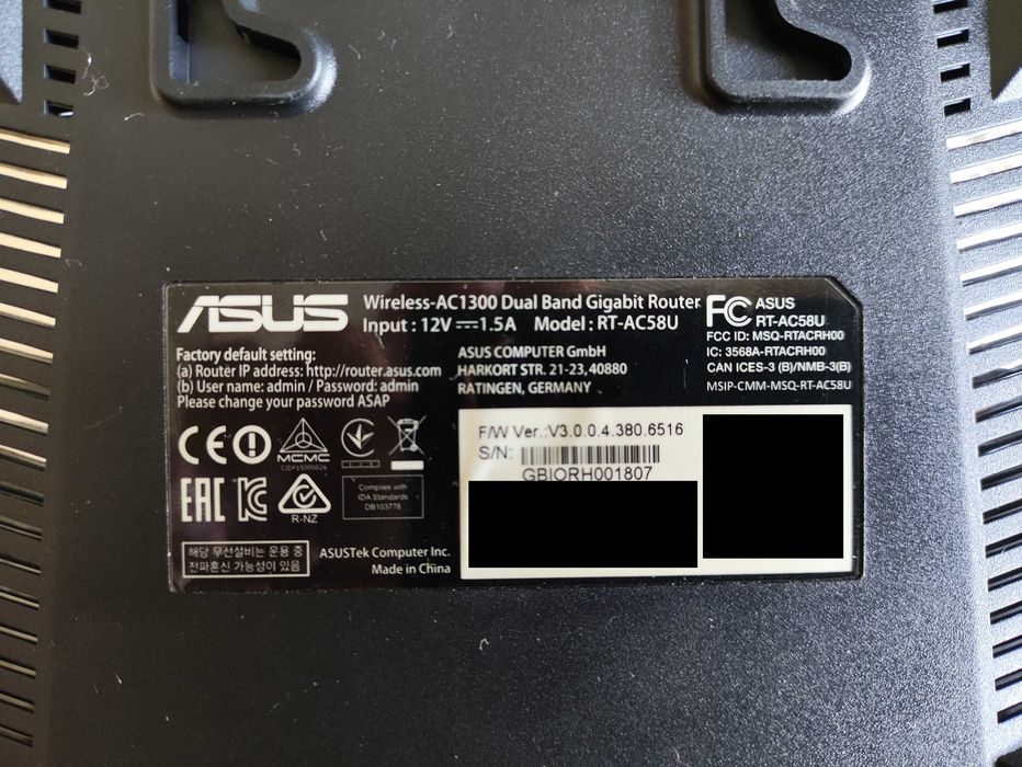 Asus RT-AC58U V1 Gigabit Router64752406017665122