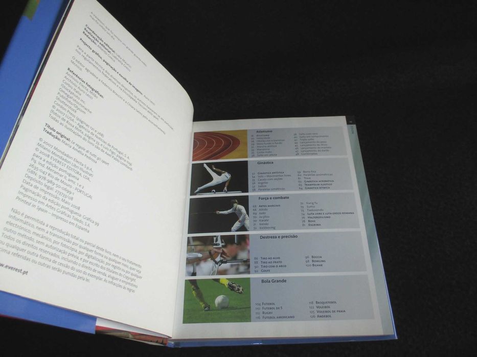 Livro As Regras e Características de todos os desportos Ferretti