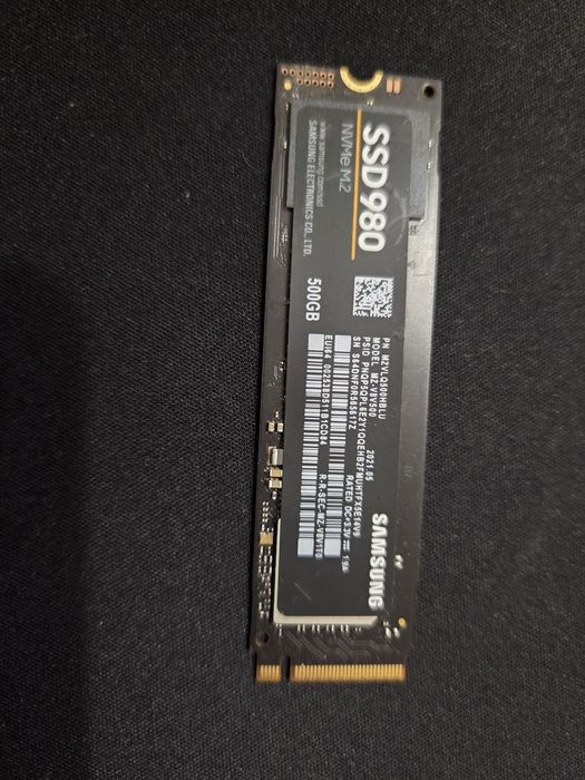 Samsung SSD 980 512GB NVMe M.2 - швидкий накопичувач