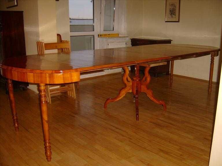 Piękny stół Ludwik Filip wiśniowy