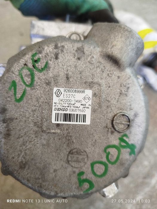 Компресор кондиціонера A/C Renault Zoe б/в