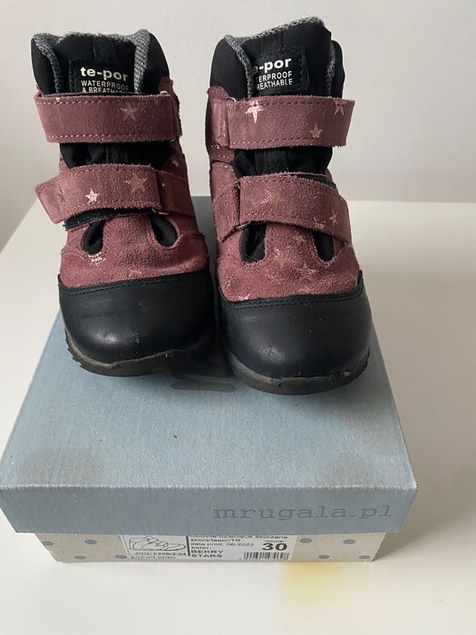 Buty Mrugała    rozmiar 30 -19,5 cm wrzosowe