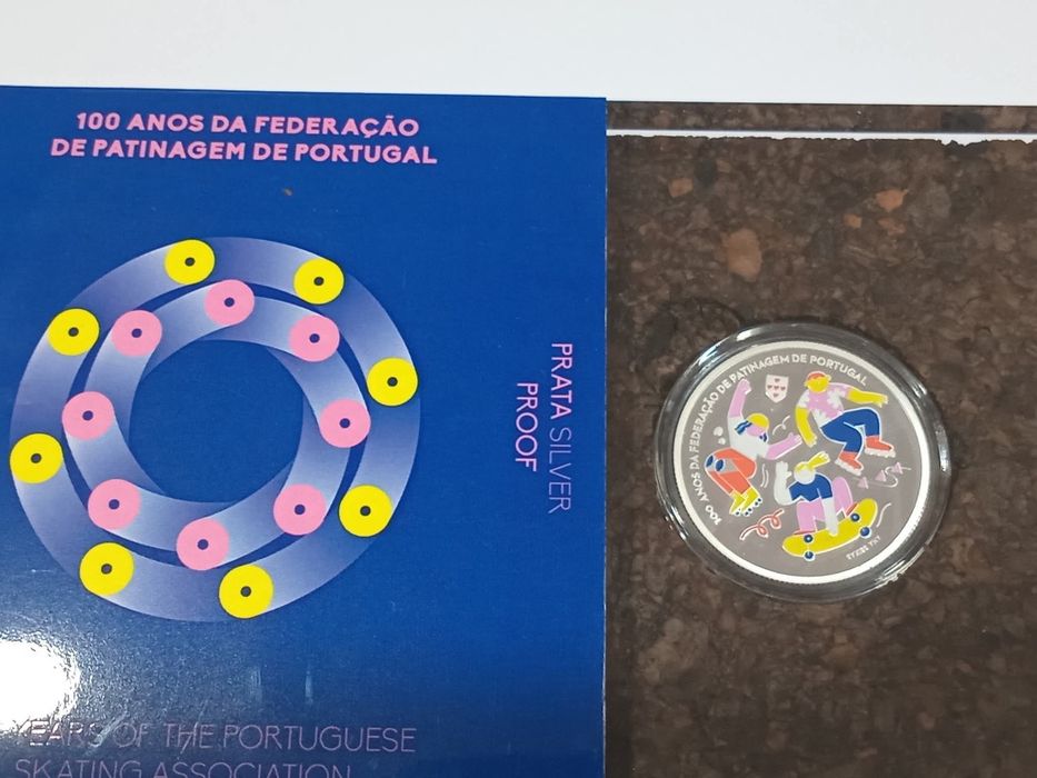 5€ Proof Prata, Federação Patinagem 2024