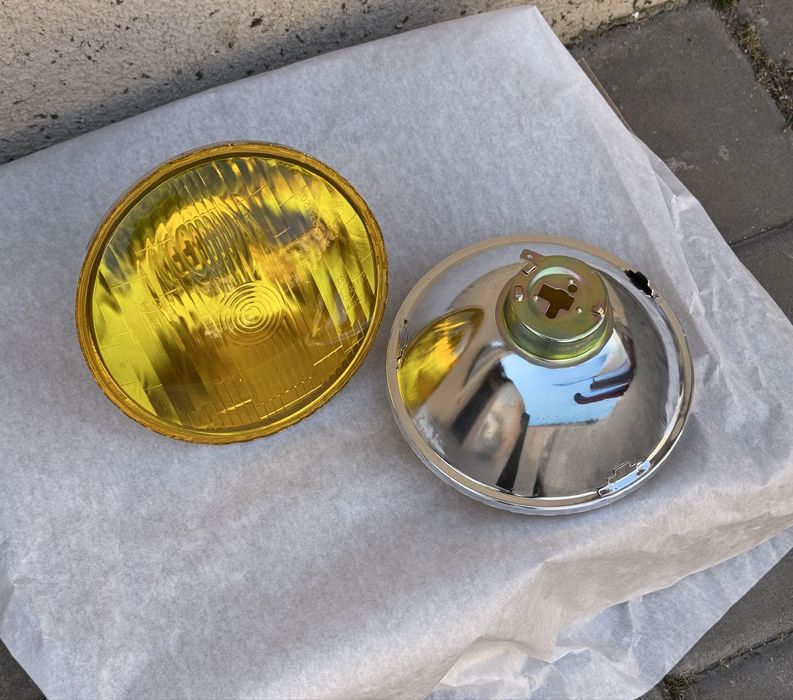 Жёлтые экспортные фары дальнего света ВАЗ / Lada 2103, 2106