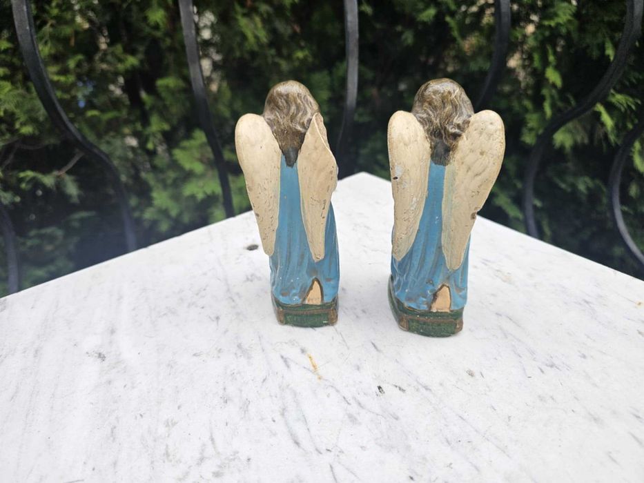 Przedwojenny aniołek,anioł gipsowy,cena za 1 sztukę