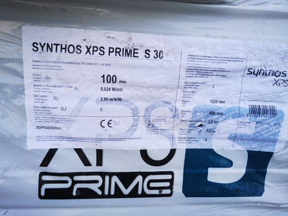 Styrodur  SYNTHOS XPS Prime S 30 L.Grubość 10 cm. Transport Gratis !.*