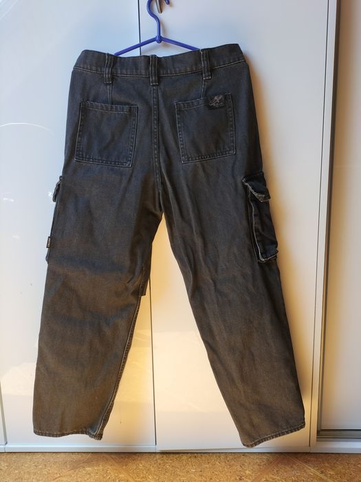 Spodnie Cropp 30|28 szeroka nogawka