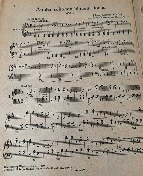 Strauss Johann, nuty 4 tworów