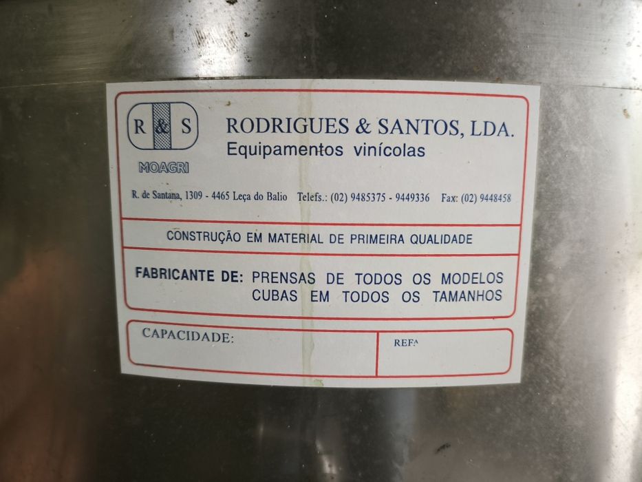 2x cubas inox de 250L