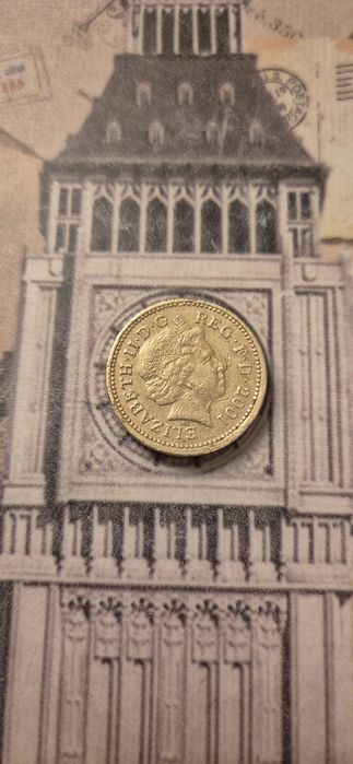 One pound 2001 Krzyż Celtycki