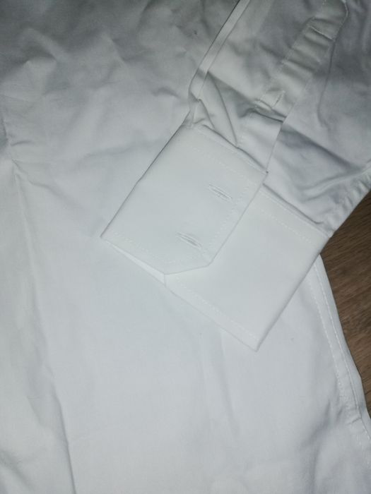 Camisa branca lisa masculina - nova