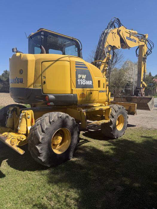 KOMATSU PW118MR-8 Klima 4 łyżki+widły Oryginał Mercedes 8x8