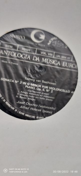 Cofret obra editada em vinil 33 rpm