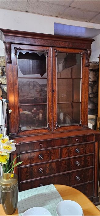Stara witryna vintage komoda retro