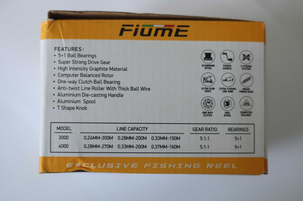 kołowrotek wędkarski fiume 3000 FD