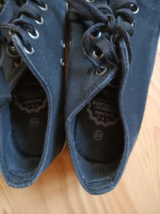 Trampki sprandi rozm 39 czarne