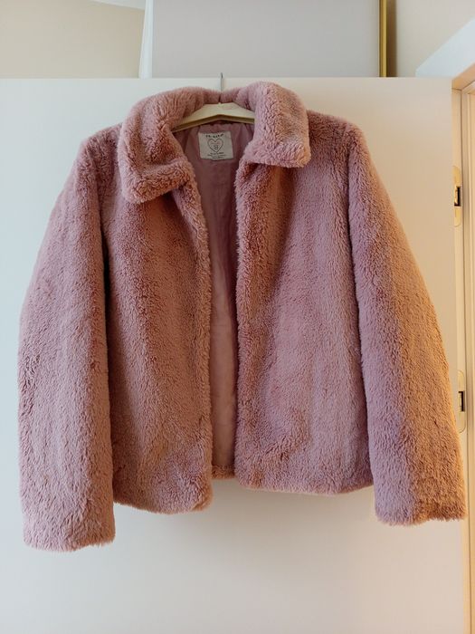 Różowe futerko Primark XS