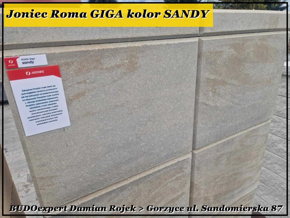 MEGA nowoczesny bloczek Joniec Roma GIGA nowość 2025 Iryd Sandy Biały