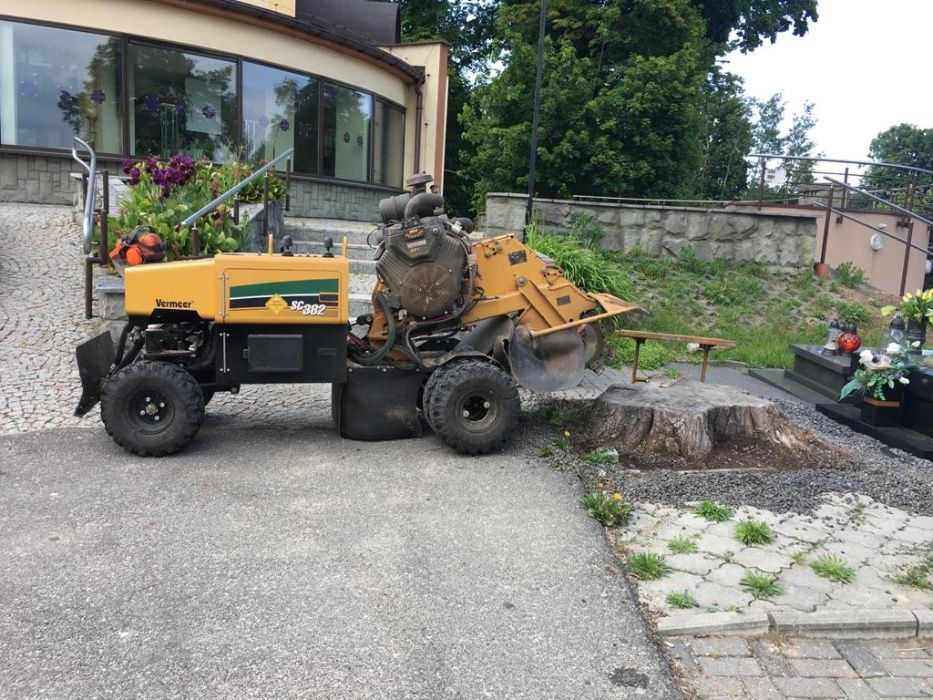 Usługa Frezarką Frezowanie Karp Usuwanie Pni Korzeni