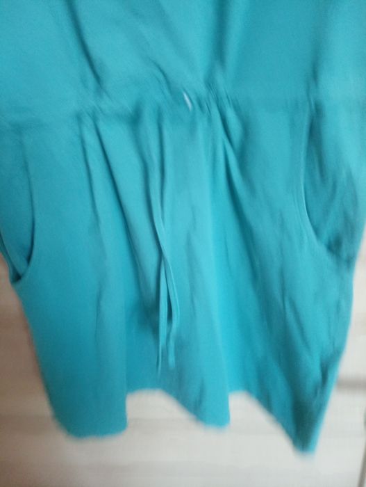 Sportowa mini sukienka miętowa M