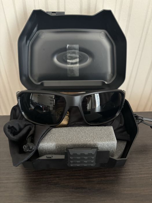 Окуляри балістичні Oakley SI Ballistic HNBL Clear + Matte Black - 2LS