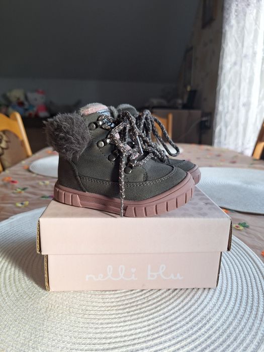 Botki kozaki ocieplane dziecięce Nelli Blu